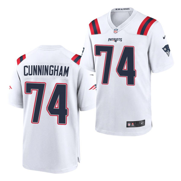 Men's New England Patriots #74 Korey Cunningham White Nike Color Rush Legend Player Limited Jersey