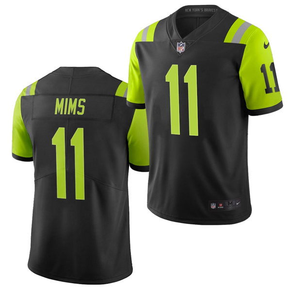Men's New York Jets #11 Denzel Mims Black Nike NFL City Edition Vapor Limited Jersey