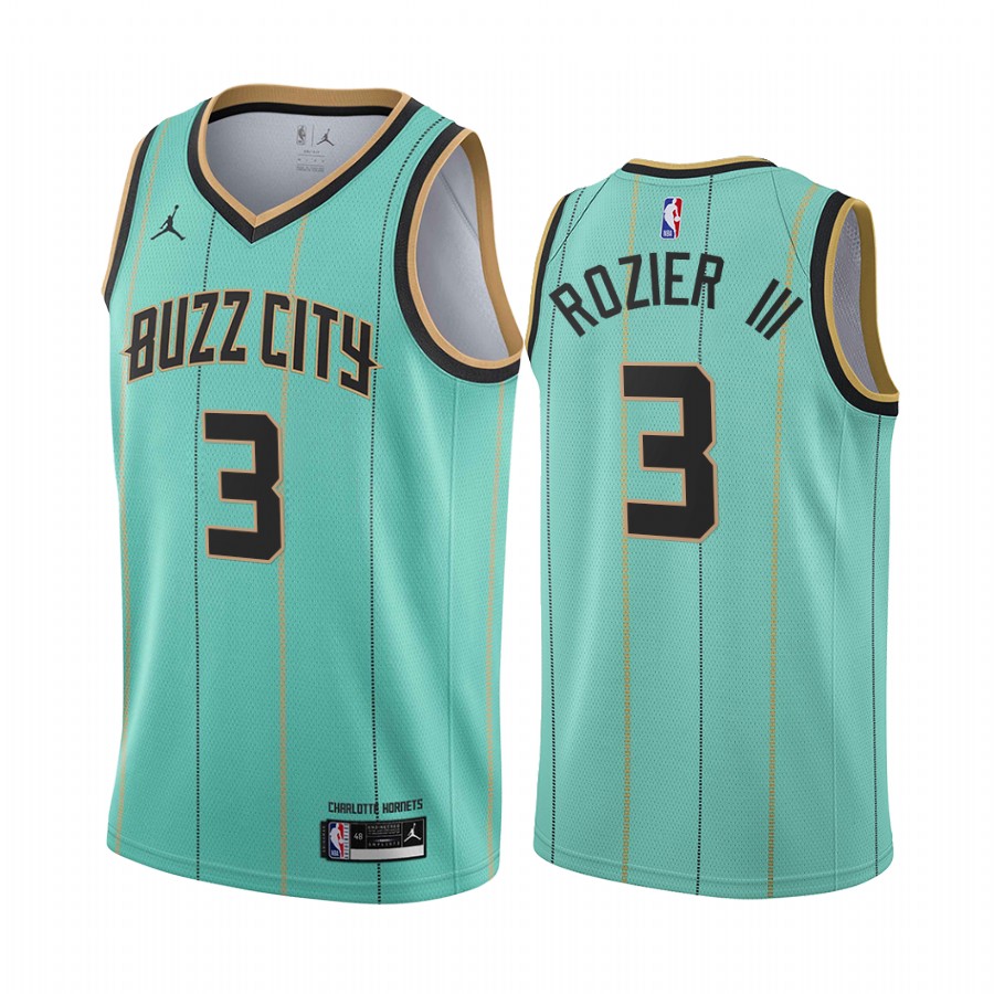 Nike Hornets #3 Terry Rozier Mint Green NBA Swingman 2020-21 City Edition Jersey