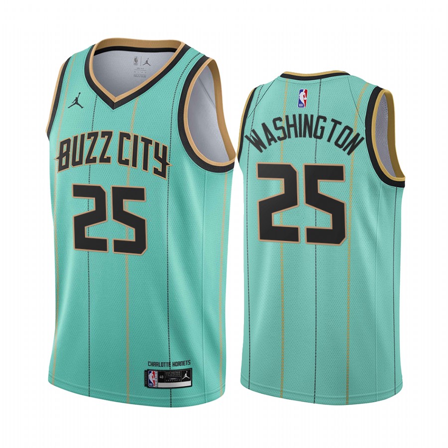 Nike Hornets #25 PJ Washington Mint Green NBA Swingman 2020-21 City Edition Jersey