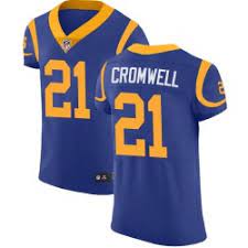 Men's Los Angeles Rams Retired Player #21 Nolan Cromwell Nike Royal Limited Jersey