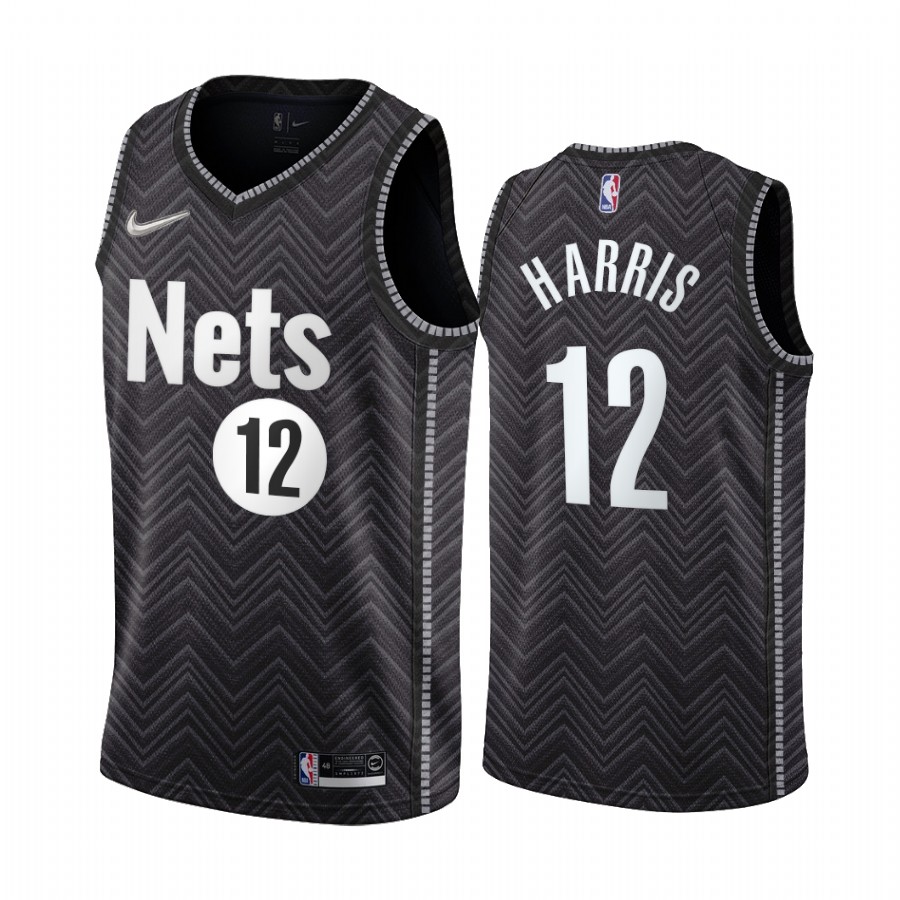 Brooklyn Nets #12 Joe Harris Black NBA Swingman 2020-21 Earned Edition Jersey