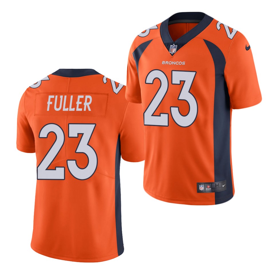 Men's Denver Broncos #23 Kyle Fuller Orange Nike NFL Vapor Untouchable Limited Jersey