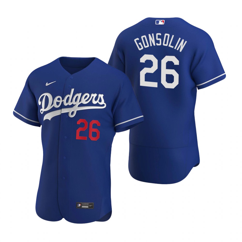 Men's Los Angeles Dodgers #26 Tony Gonsolin Nike Royal Alternate Flex Base Jersey