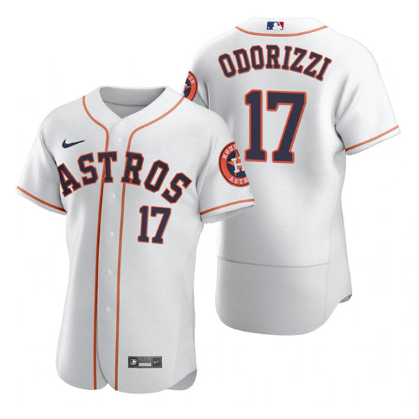 Men's Houston Astros #17 Jake Odorizzi Nike White Home Flexbase Jersey