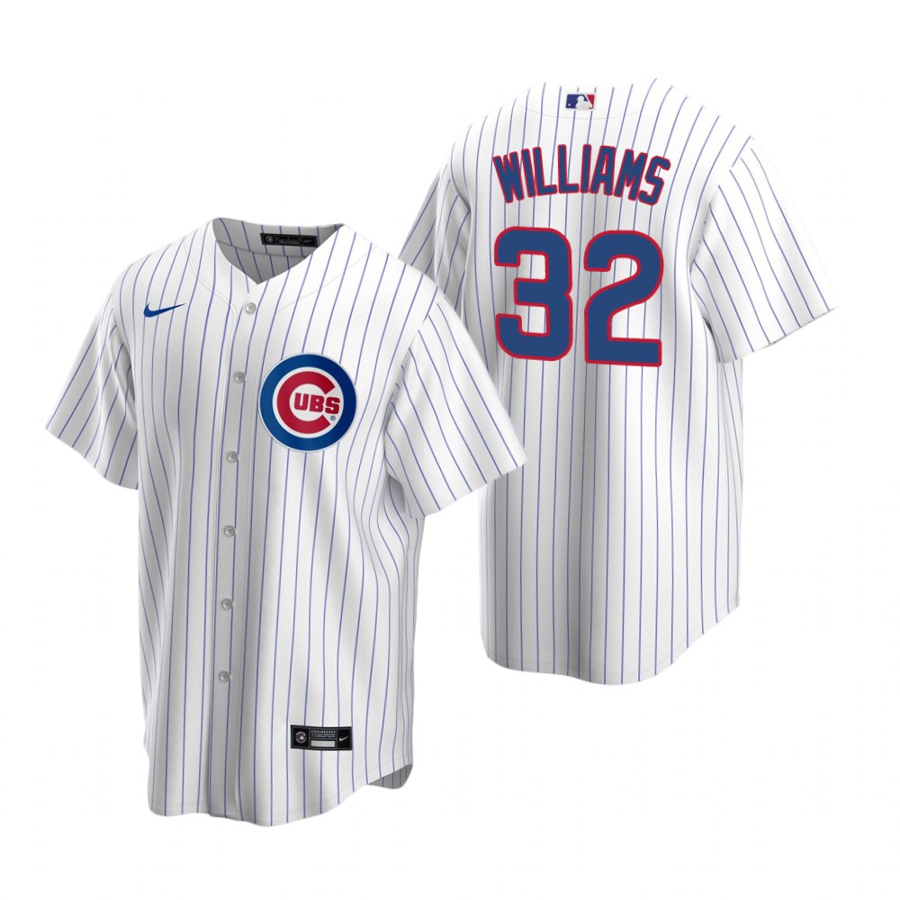 Men's Chicago Cubs #32 Trevor Williams Nike White Home Cool Base Jersey