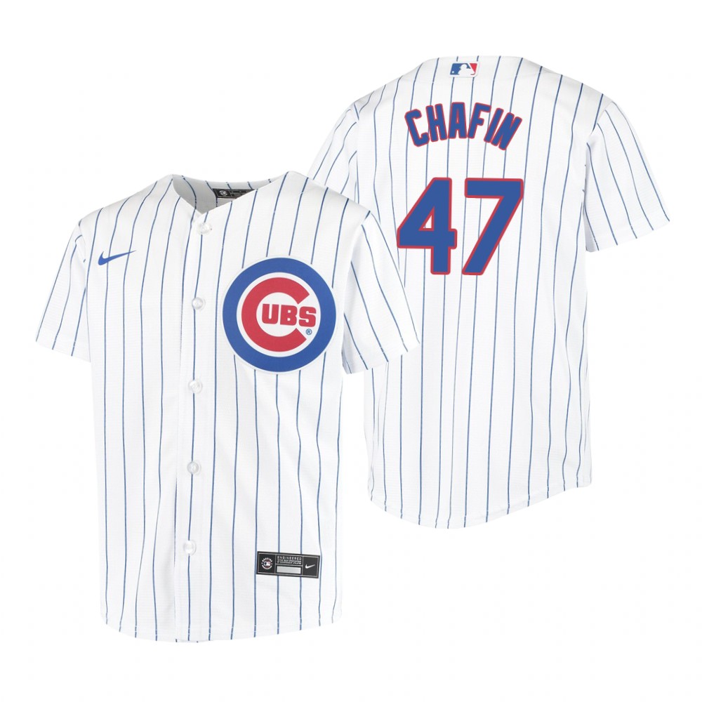 Youth Chicago Cubs #47 Andrew Chafin Nike White Jersey