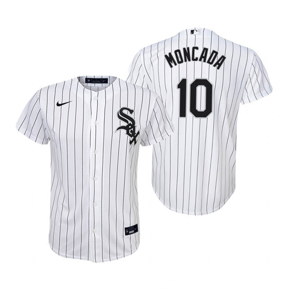 Youth Chicago White Sox #10 Yoan Moncada Nike White Home Jersey