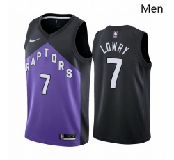 Men Toronto Raptors 7 Kyle Lowry Purple NBA Swingman 2020 21 Earned Edition Jersey