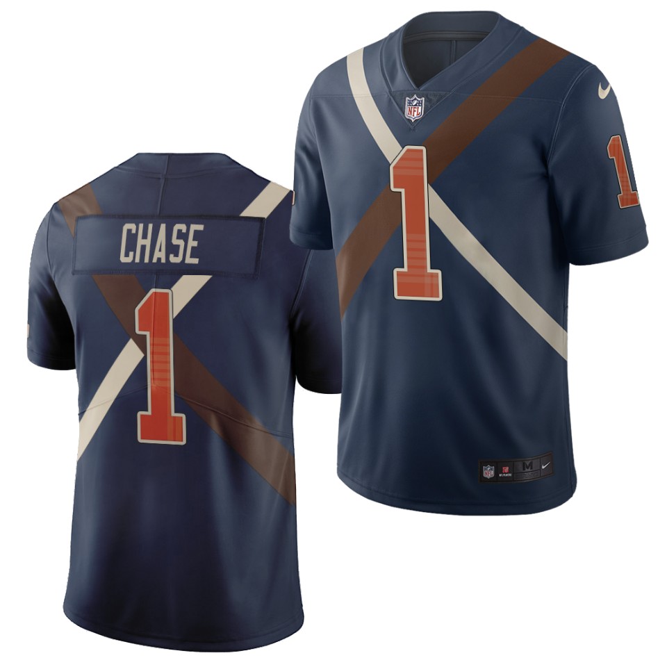 Men's Cincinnati Bengals #1 Ja'Marr Chase 2021 Nike NFL City Edition Jersey