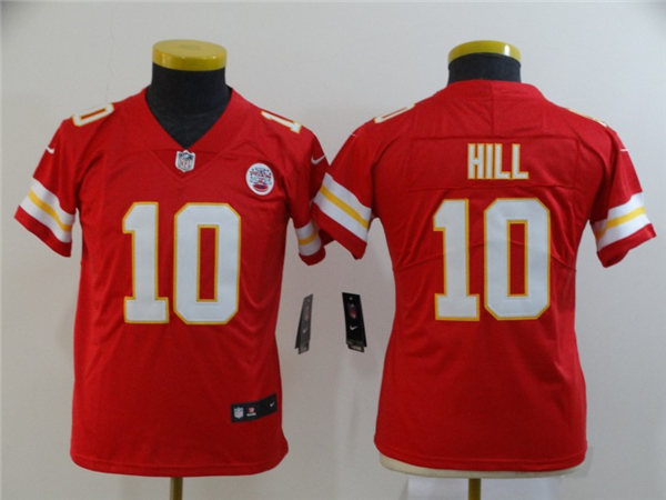 Men's Kansas City Chiefs #10 Tyreek Hill Stitched Nike Red Game Jersey