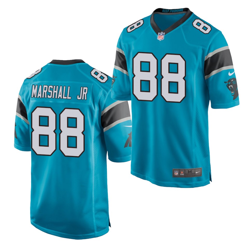 Men's Denver Broncos #88 Terrace Marshall Jr. Blue Nike Vapor Untouchable Limited Jersey