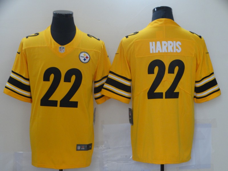 Men's Pittsburgh Steelers #22 Najee Harris Nike Gold Inverted Legend Jersey