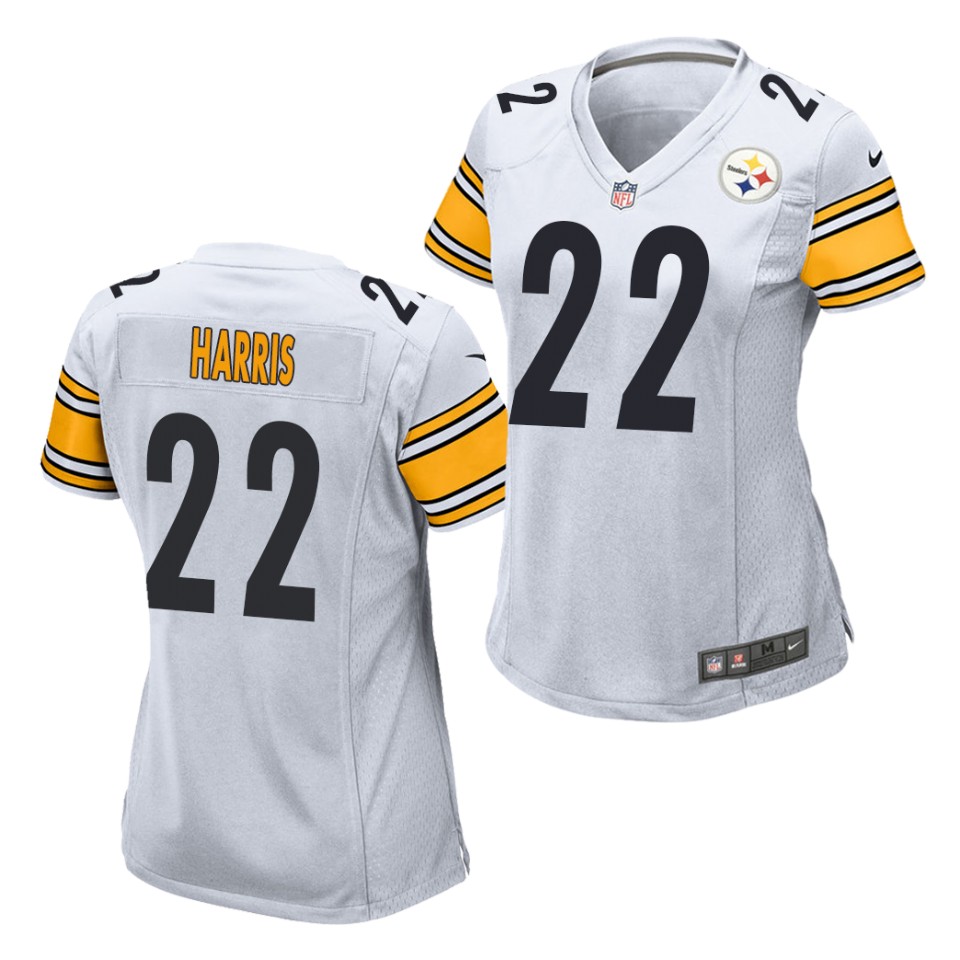 Women's Pittsburgh Steelers #22 Najee Harris Nike White Limited Jersey