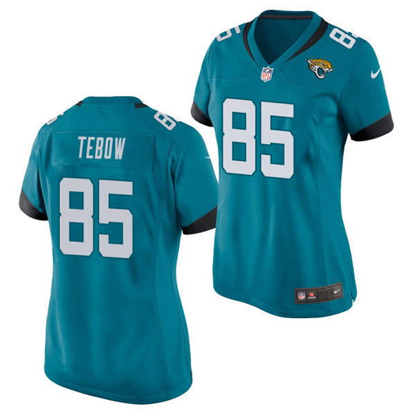 Women's Jacksonville Jaguars #85 Tim Tebow Stitched Teal Nike Limited Jersey