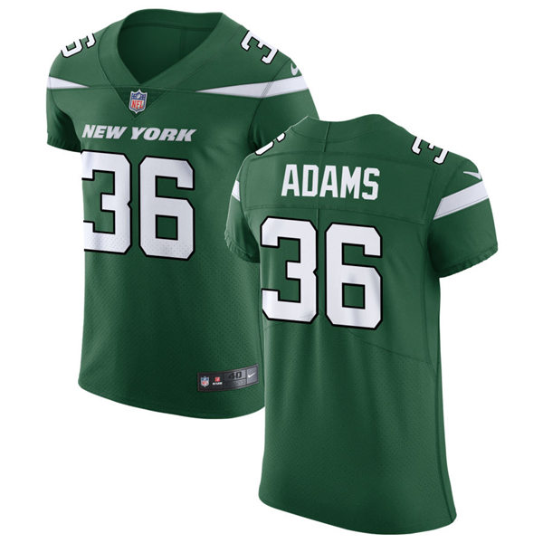 Mens New York Jets #36 Josh Adams Nike Gotham Green Limited Jersey