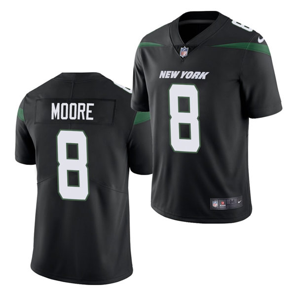 Mens New York Jets #8 Elijah Moore Nike Black Alternate Limited Jersey