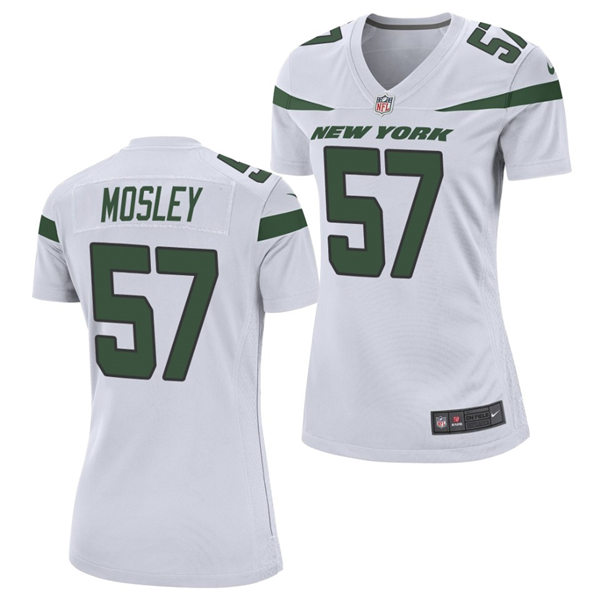 Women's New York Jets #57 C.J. Mosley Nike White Limited Jersey