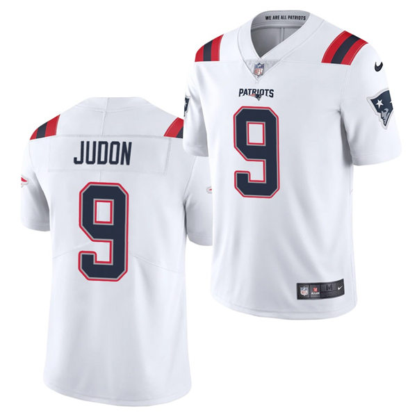 Mens New England Patriots #9 Matt Judon Nike White Vapor Limited Jersey