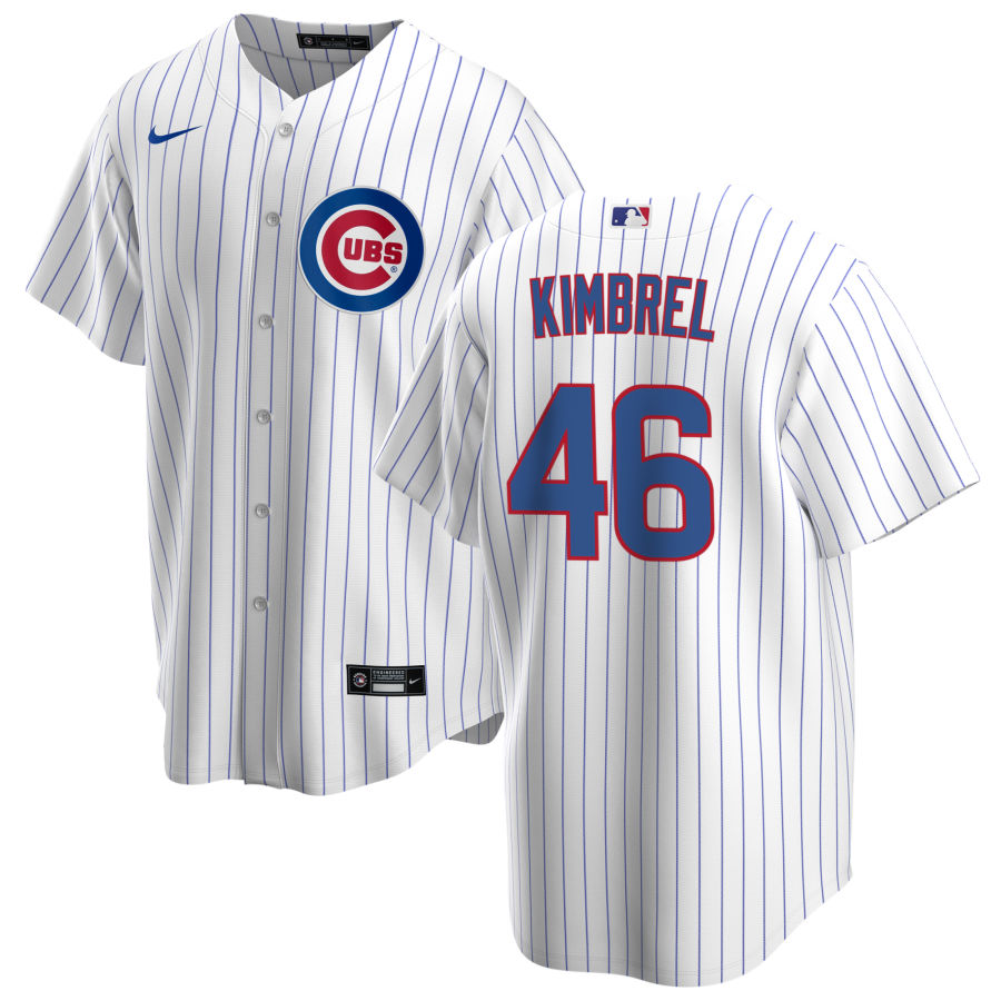 Mens Chicago Cubs #46 Craig Kimbrel Nike White Cool Base Jersey