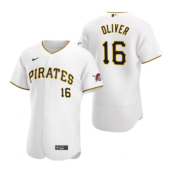 Mens Pittsburgh Pirates Retired Player #16 Al Oliver Nike White Home FlexBase Jersey