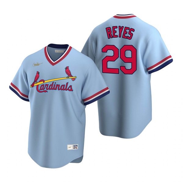 Youth St. Louis Cardinals Alex Reyes Nike Light Blue Cooperstown Collection Jersey