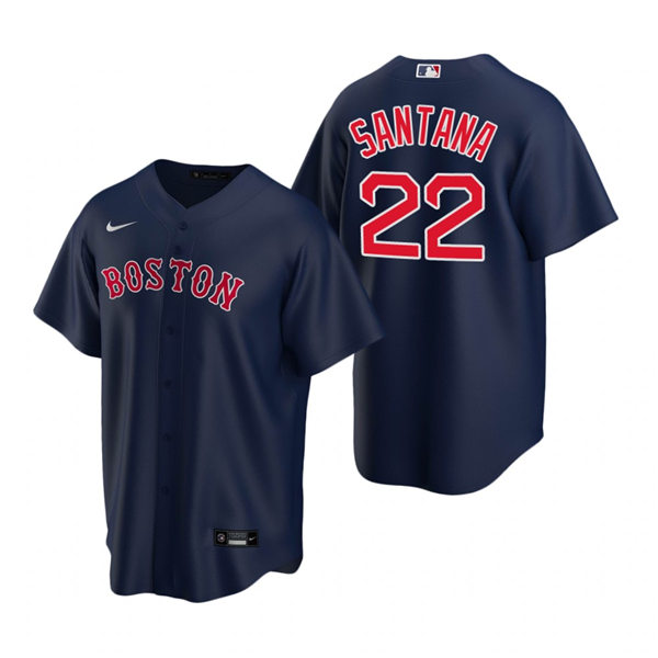 Mens Boston Red Sox #22 Danny Santana Nike Navy Alternate Cool Base Jersey