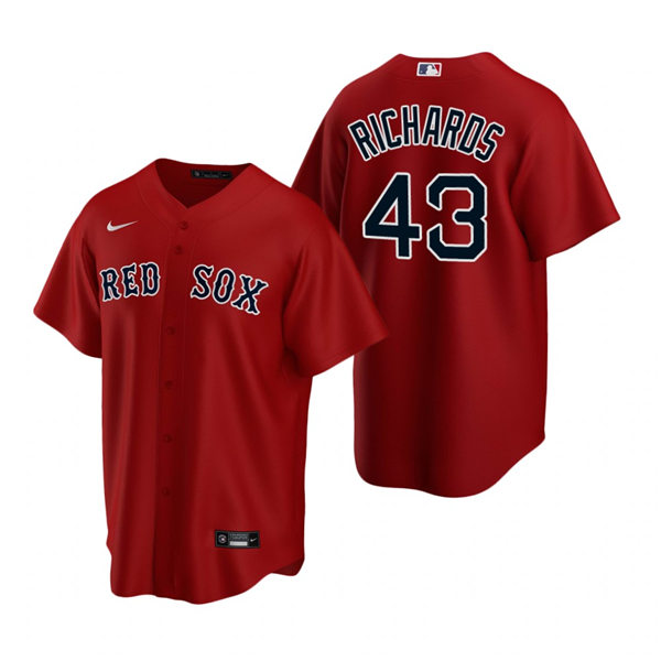 Mens Boston Red Sox #43 Garrett Richards Nike Red Alternate Cool Base Jersey