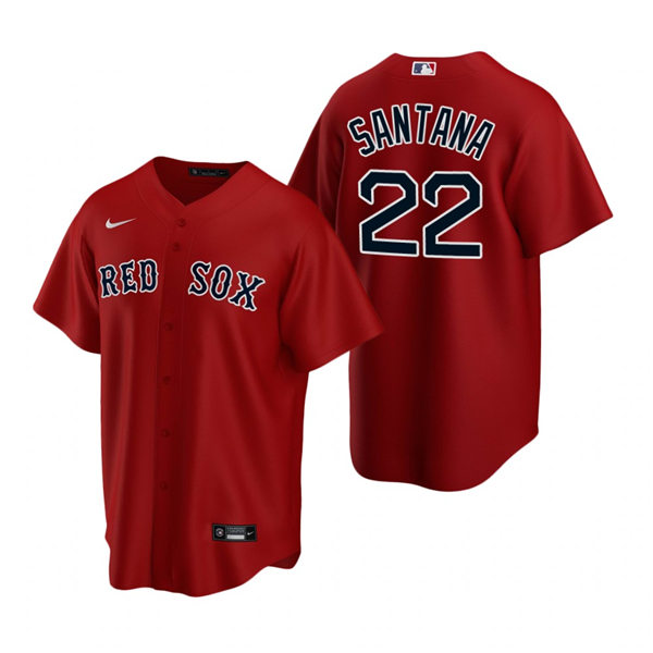 Mens Boston Red Sox #22 Danny Santana Nike Red Alternate Cool Base Jersey