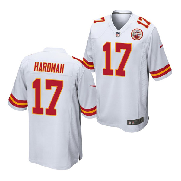 Mnes Kansas City Chiefs #17 Mecole Hardman Nike White Vapor Limited Jersey