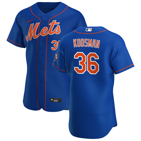 Mens New York Mets Retired Player #36 Jerry Koosman Stitched Nike Royal Orange FlexBase Jersey