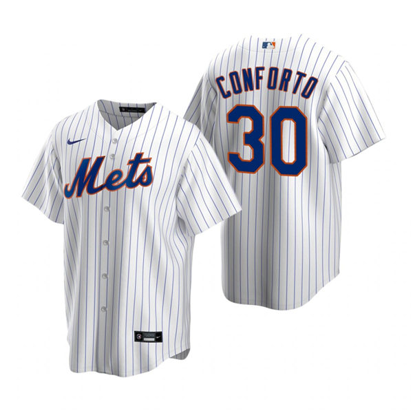 Youth New York Mets #30 Michael Conforto Nike White Pinstripe Home Jersey