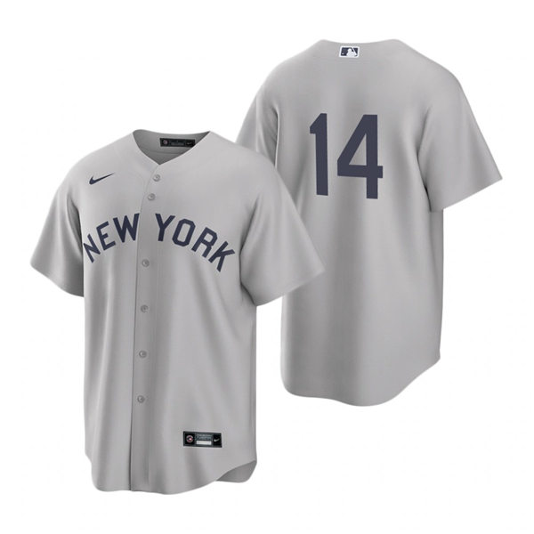 Mens New York Yankees #14 Tyler Wade Nike Gray 2021 Field of Dreams Jersey