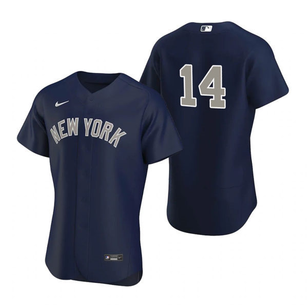 Mens New York Yankees #14 Tyler Wade Nike Navy Alternate 2nd New York Flex Base Jersey