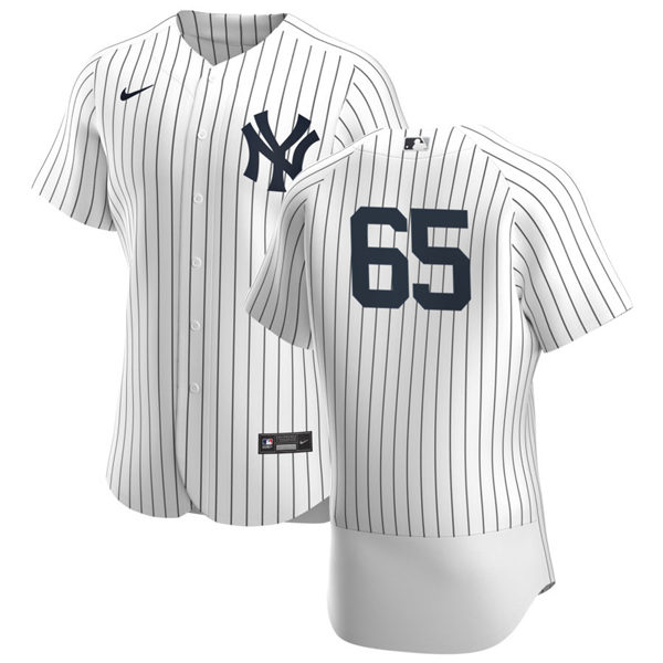 Mens New York Yankees #65 Nestor Cortes Jr.Nike White Home FlexBase Game Jersey