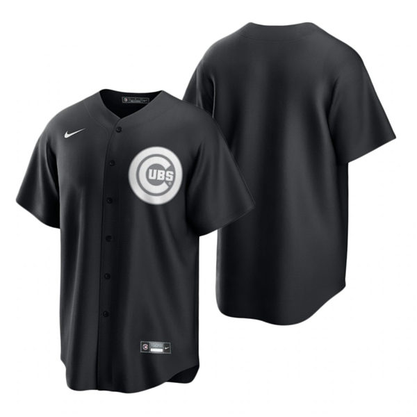 Youth Chicago Cubs Blank Nike 2021 Black Fashion Team Jersey