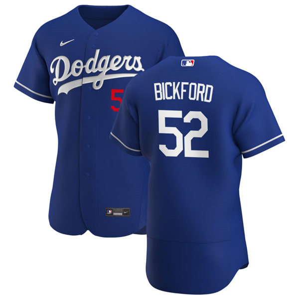Mens Los Angeles Dodgers #52 Phil Bickford Nike Royal Alternate FlexBase Jersey