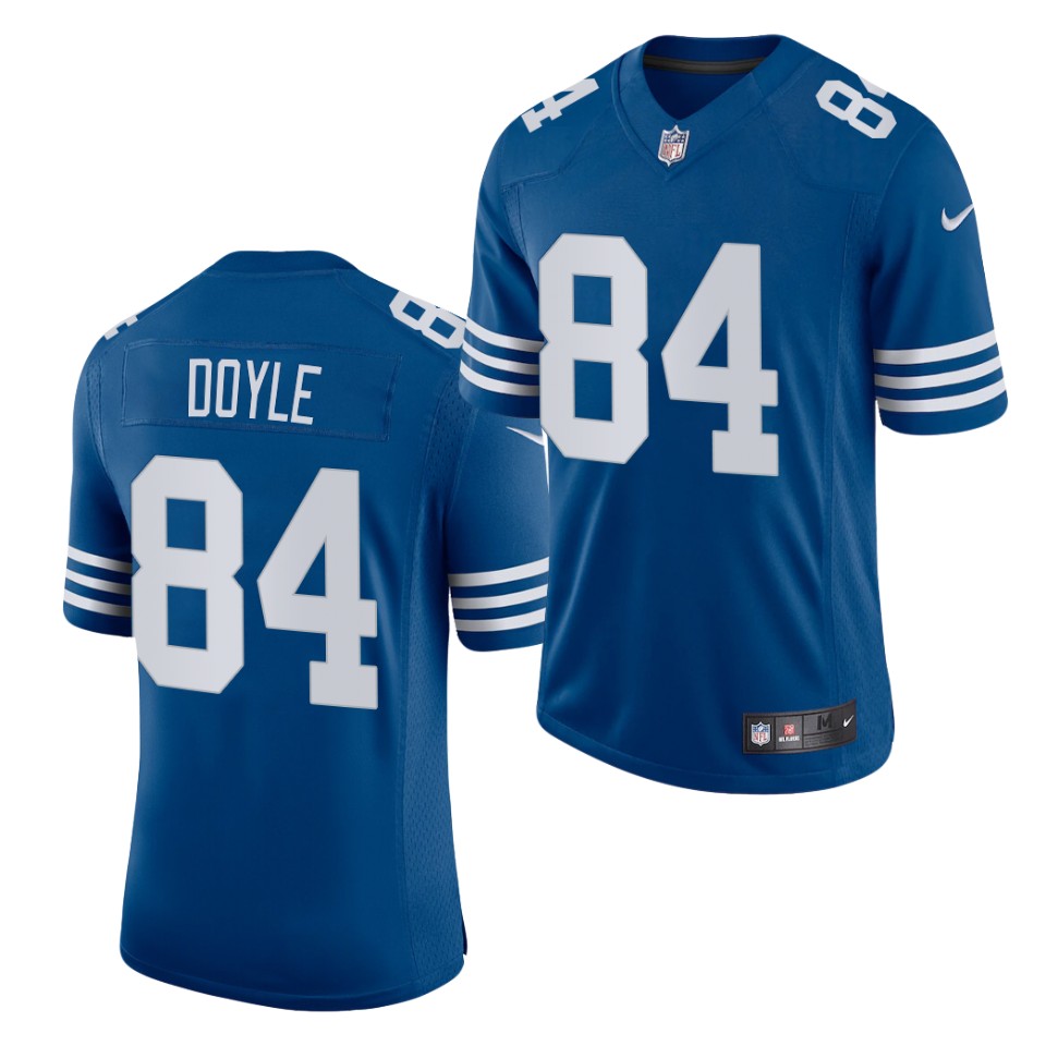 Mens Indianapolis Colts #84 Jack Doyle Nike Royal Alternate Retro Vapor Limited Jersey