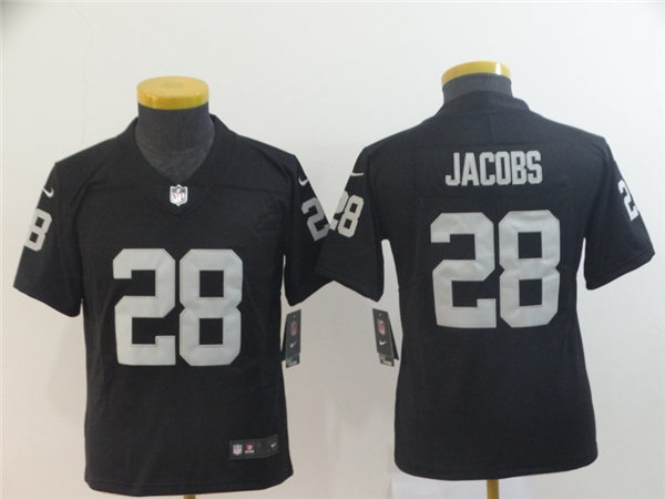 Youth Las Vegas Raiders #28 Josh Jacobs Nike Black Vapor Limited Jersey