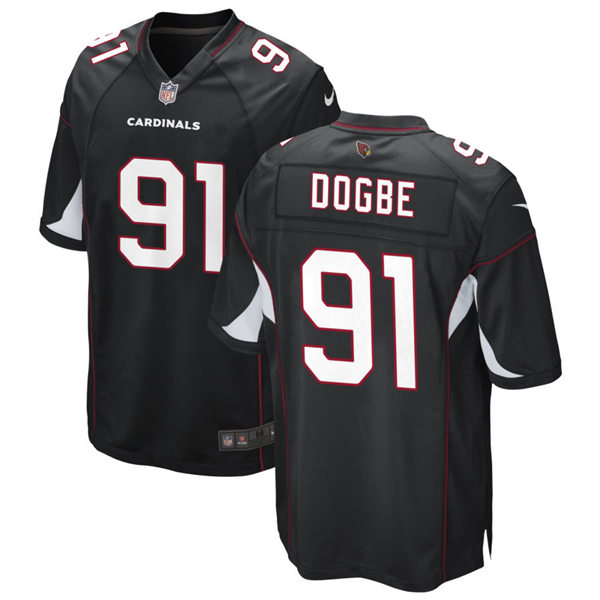 Mens Arizona Cardinals #91 Michael Dogbe Nike Alternate Black Vapor Limited Jersey