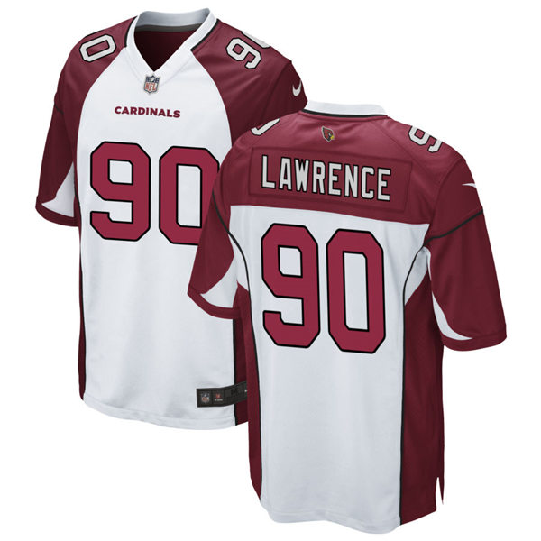 Mens Arizona Cardinals #90 Rashard Lawrence Nike White Vapor Limited Jersey