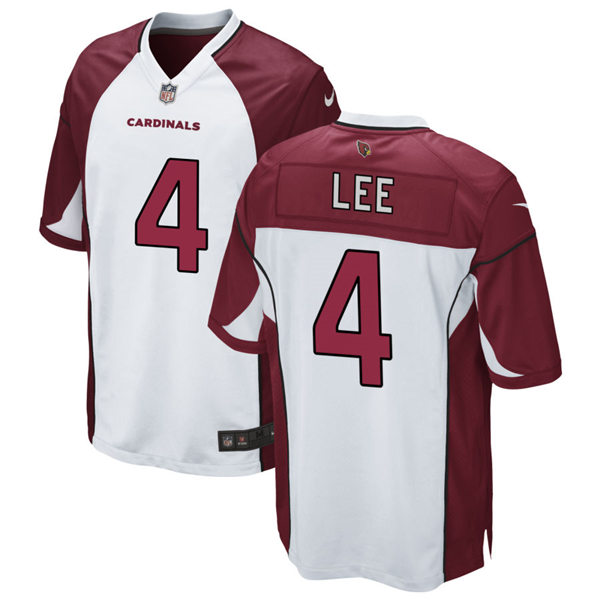 Mens Arizona Cardinals #4 Andy Lee Nike White Vapor Limited Jersey