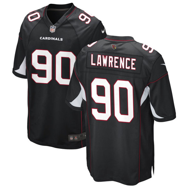 Mens Arizona Cardinals #90 Rashard Lawrence Nike Alternate Black Vapor Limited Jersey