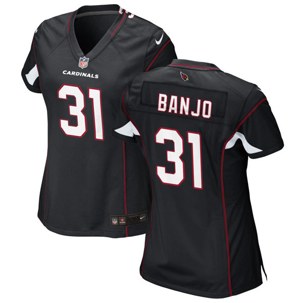 Womens Arizona Cardinals #31 Chris Banjo Nike Alternate Black Vapor Limited Jersey