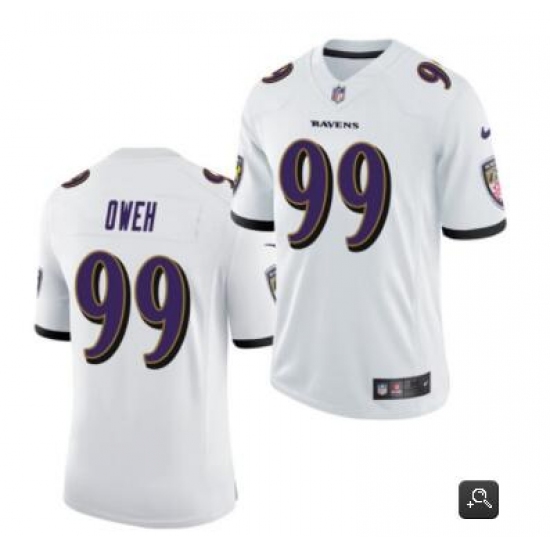 Youth Baltimore Ravens #99 Odafe Oweh Nike White Stitched NFL Limited Jersey