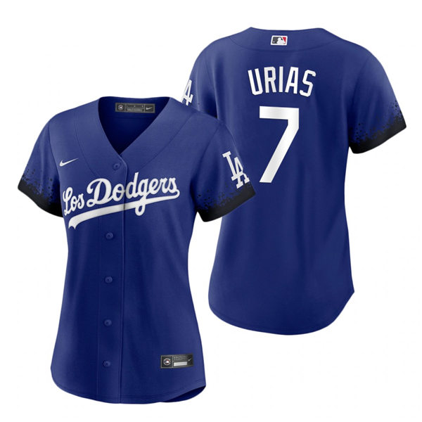 Womens Los Angeles Dodgers #7 Julio Urias Nike Royal 2021 Los Angeles City Connect Jersey