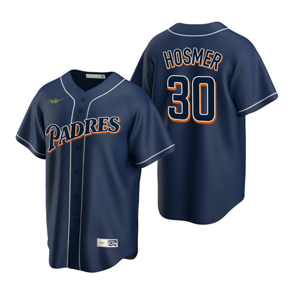 Mens San Diego Padres #30 Eric Hosmer Nike Navy Cooperstown Collection Jersey