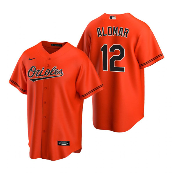 Youth Baltimore Orioles #12 Roberto Alomar Nike Orange Alternate Jersey