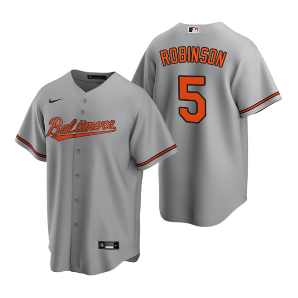Youth Baltimore Orioles #5 Brooks Robinson Nike Gray Road Jersey