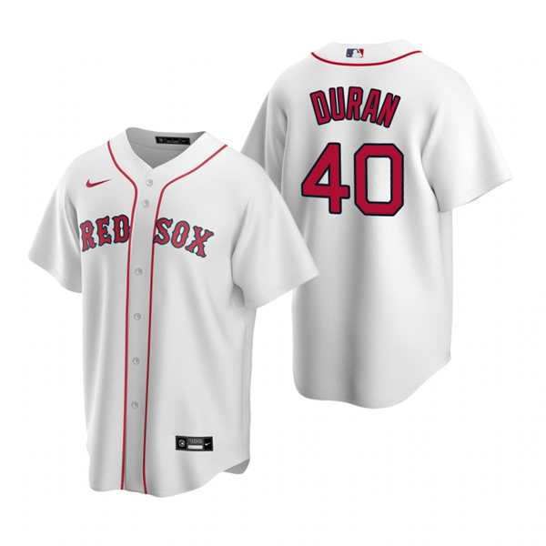 Mens Boston Red Sox #40 Jarren Duran Nike White Home Cool Base Jersey